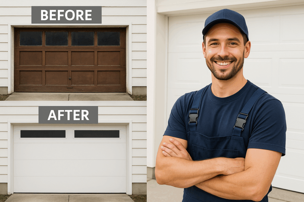 Garage Door Company Before and After