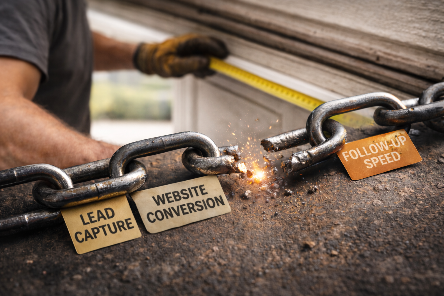 Garage Door Marketing Chain only its broken